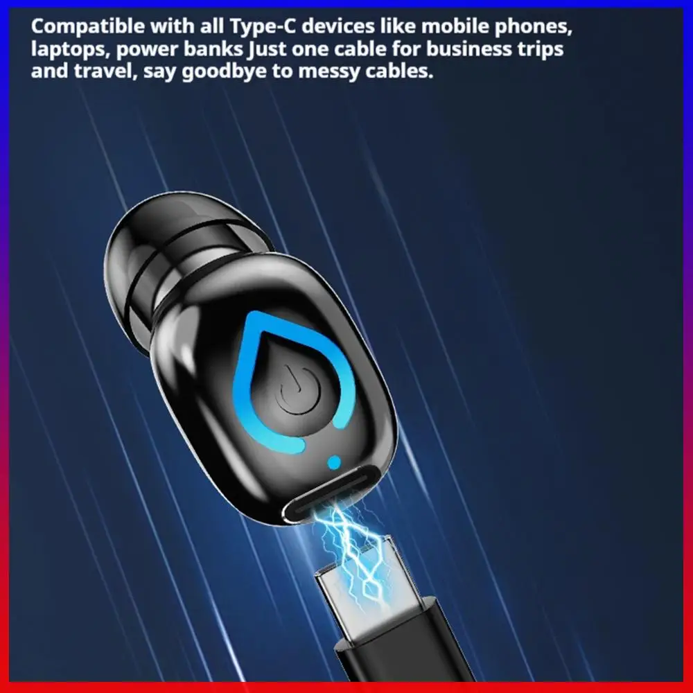 Wireless Mini Single Earbud ENC Tiny Sole BT Headphones 6.1 Chip Only Ear Mini In-Ear Headset for Smart Phones PC TV Audiobook
