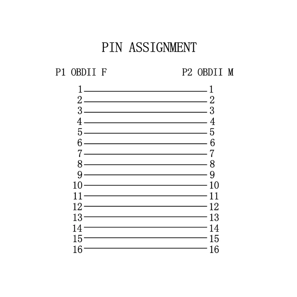 60CM Flat 16 Pin Socket Cable OBD OBDII 16Pin Male To Female Car Scanner OBD2 Extension Cable Connector Diagnostic Accessories