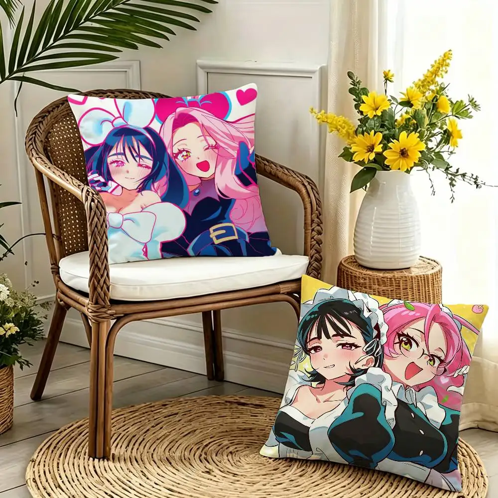 

Mizi and Sua Pillow Case for Sofa Living Room Home office Decor Protective Cover