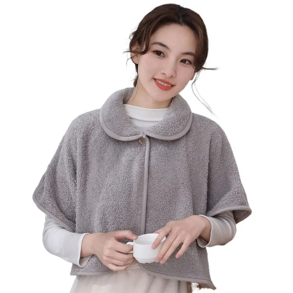 

Уютная мягкая плюшевая шаль, теплый накладной воротник, теплая защита шеи, шаль для шейного отдела позвоночника, шарф, верхняя одежда на плечо