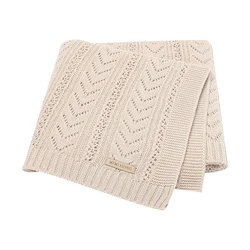 Newborn Baby Blankets Knit Infant Kids Boy Girl Lightweight Breathable Stroller Basket Sleeping Cover Stuff 90*70cm Swaddle Wrap