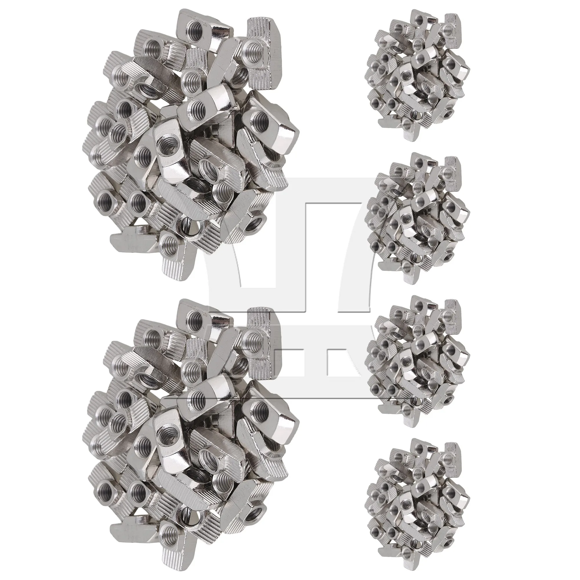 

CNBTR 300 Pieces Carbon Steel M4 Thread T-Nuts for 20 Series European Standard Tool