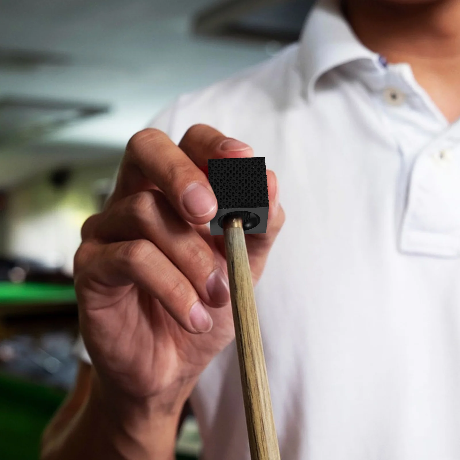 

Черный алюминиевый сплав, квадратный наконечник для бильярдного кия, инструмент для ремонта, аксессуары для бильярда, комплект формирователя для обслуживания бильярдной палки, синие наконечники для кия