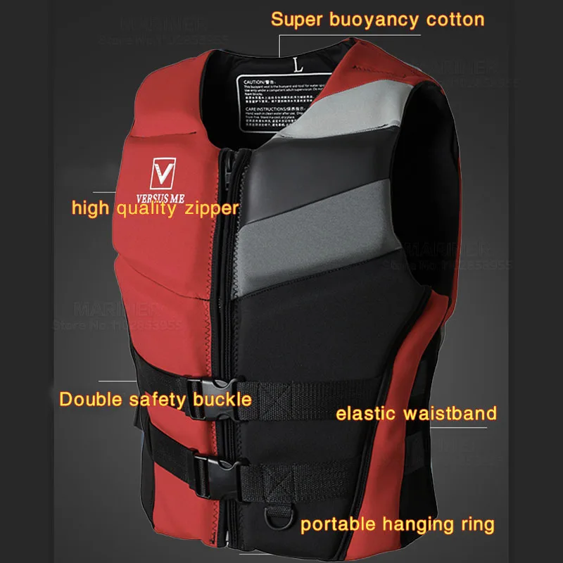 Life Vest for Adults Kayak KiteSurf Jet Ski Life Jacket Motorboats Raft Rescue Swim Drifting Boat Wakeboard Fishing Life Jackets