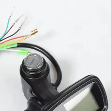 /36V /48V /60V Electric Bicycle Throttle With 5 Pin Hall Effect Sensor And LCD Display Handlebar Grip For E Bike Scooter Trike P