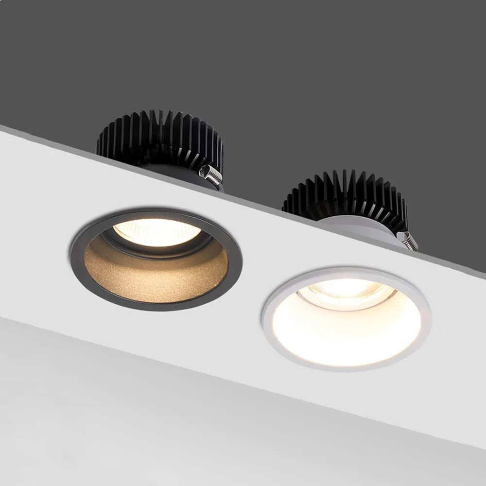 LED Recessed Ceiling Lamp COB Downlight Aluminum Spot Light Bulb110V-220V 7W 12W For Home Living Room Kitchen Showcase Lighting