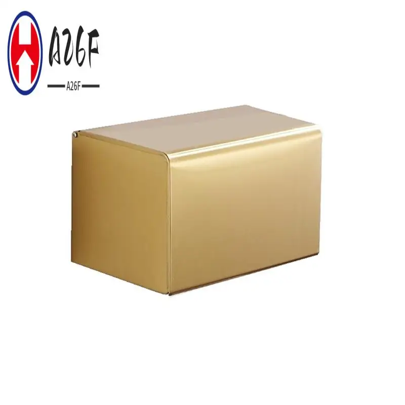 

A26F-стойка для хранения бумаги в ванной комнате, водонепроницаемый держатель для салфеток, аксессуары для ванной комнаты, золотая стойка для туалетной бумаги