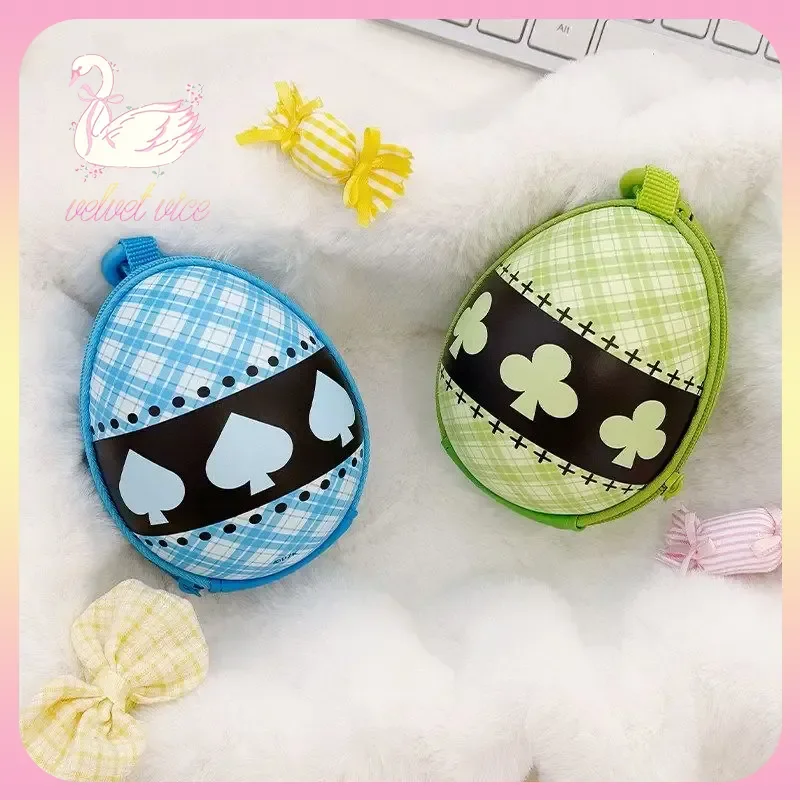 

Original Waigua Production Shugo Chara! Egg Shape Coin Purse Bag Charm Anime Peripheral Ornament Collect Toys Girls Boys Gift