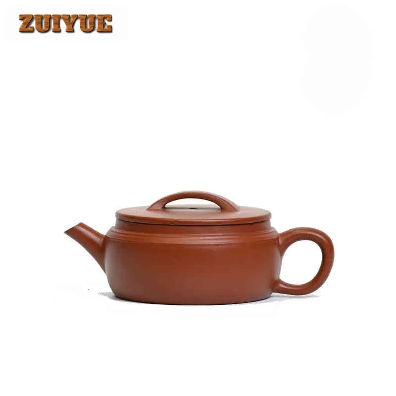 

140ml Luxury Yixing Purple Clay Teapots Handmade Large Caliber Pot Raw Ore Red Mud Kettle Chinese Zisha Tea Set Tableware Craft