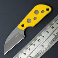 Eafengrow C1297 Fixed Blade Knife 9Cr18Mov Blade G10 Handle EDC Tool Neck Knife for Outdoor Camping Hiking with kydex Sheath