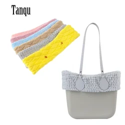 New Winter Autumn O Bag Classic Mini with Pattern Fur Furry Trims Top Quality for Big Mini Obag Handbags Women Girl Totes