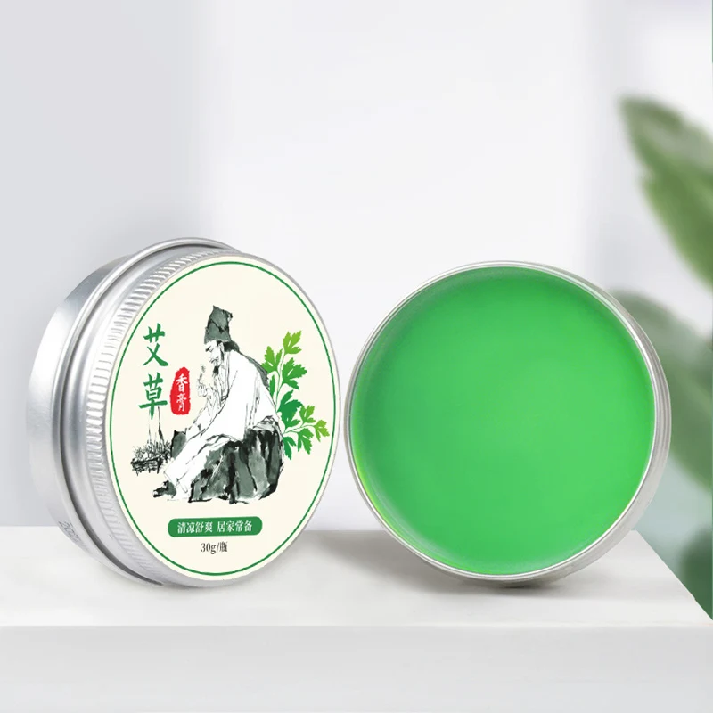 1 Box Mugwort Ointment Moxa Plaster Moxibustion Anti-scald Protection Accessory Cream Repel Mosquitoes and Relieve Itching