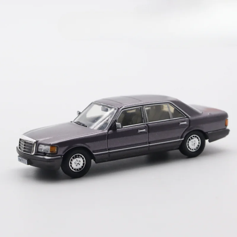 Master 1:64 S-Class 560SEL W126 Metallic Purple Diecast Model Car