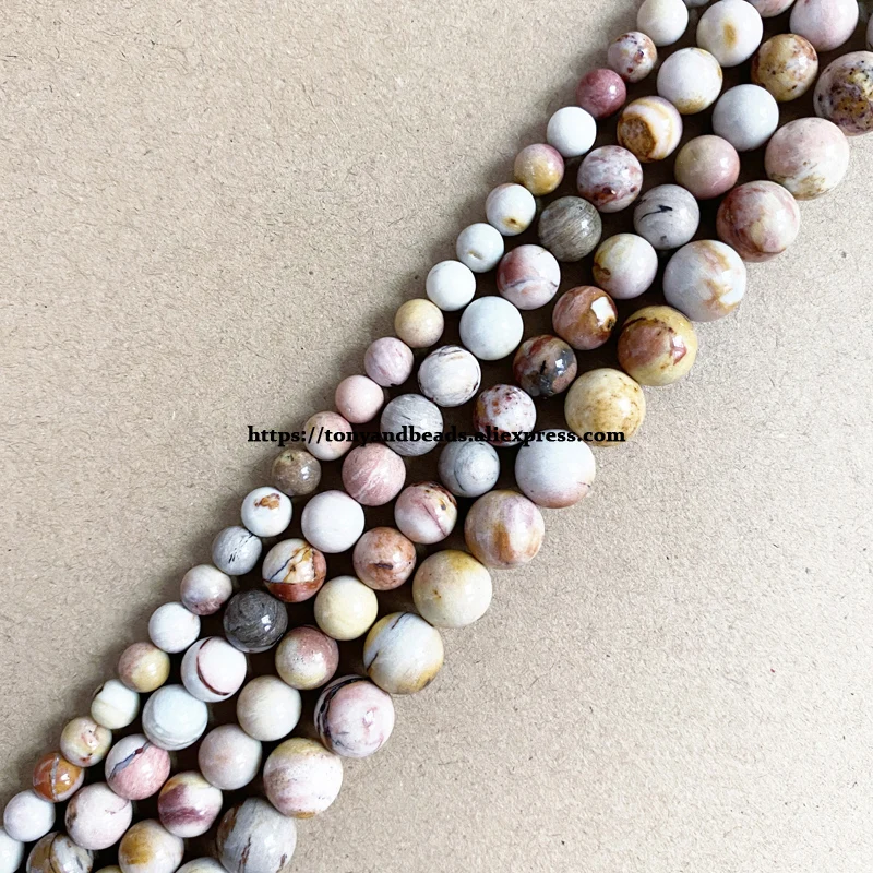 Genuine Semi-precious Natural South Africa Agate Stone Round Loose Beads 15