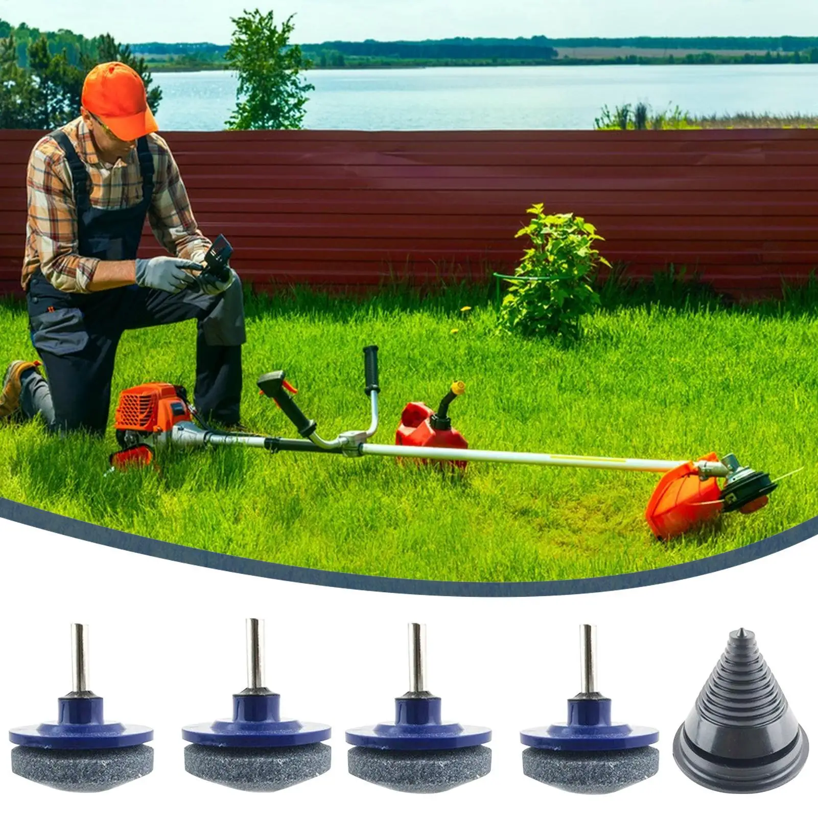 

Точилка для газонокосилки, инструмент для заточки, профессиональная точилка для газонокосилки для дома, садовника, уход за ландшафтом