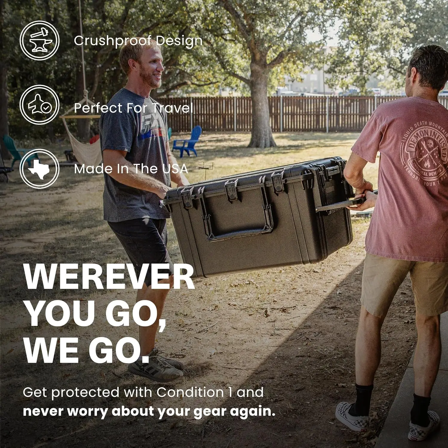 حافظة صلبة كبيرة متدحرجة مقاس 33 بوصة موديل 2152، صندوق تخزين قابل للقفل، حافظة بلاستيكية مقاومة للماء IP67، أمتعة واقية، كاميرا