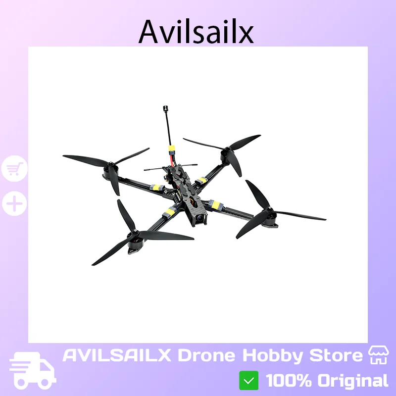 

10-дюймовый дрон FPV Avilsailx — грузоподъемность 4 кг | Расширенное время полета | Стабильная производительность дальнего действия