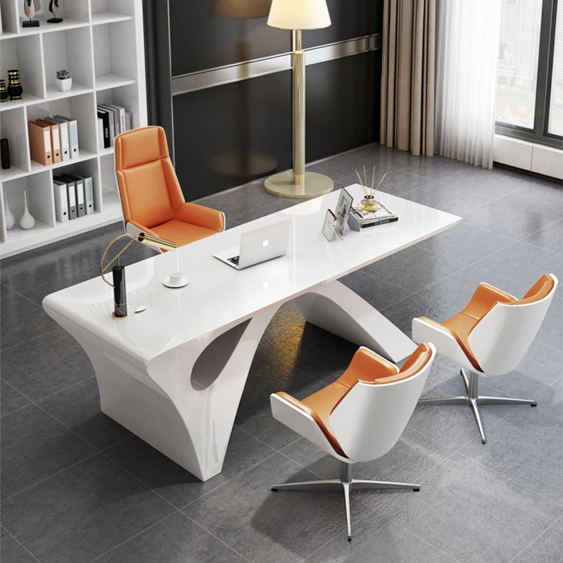 Multifunction Writing Furniture Desk Office Tables Reception Desks Executive Computer Study Table Tavolo Da Lavoro Organizer