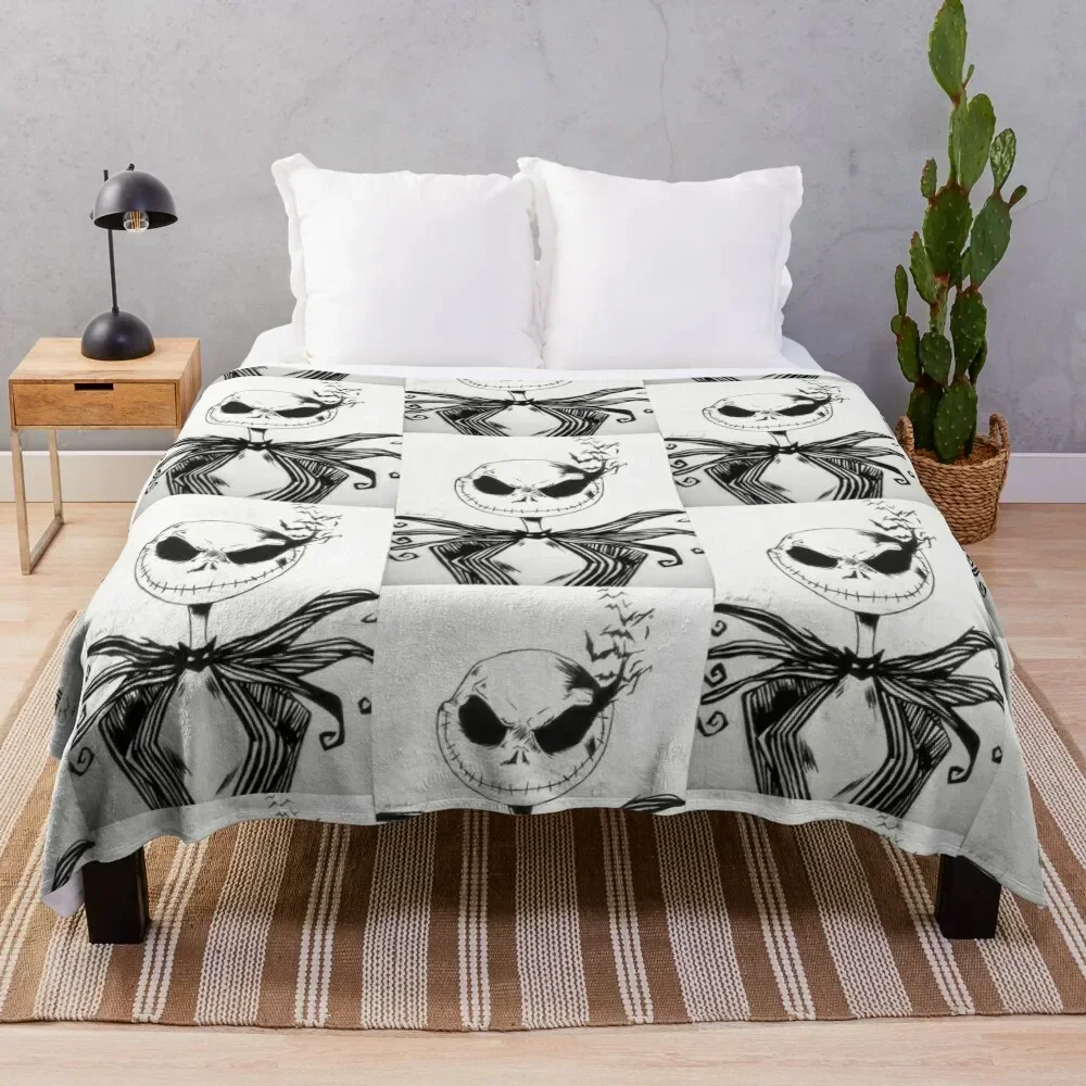 

Master of Fright Throw Blanket Vintage Bed linens Blankets