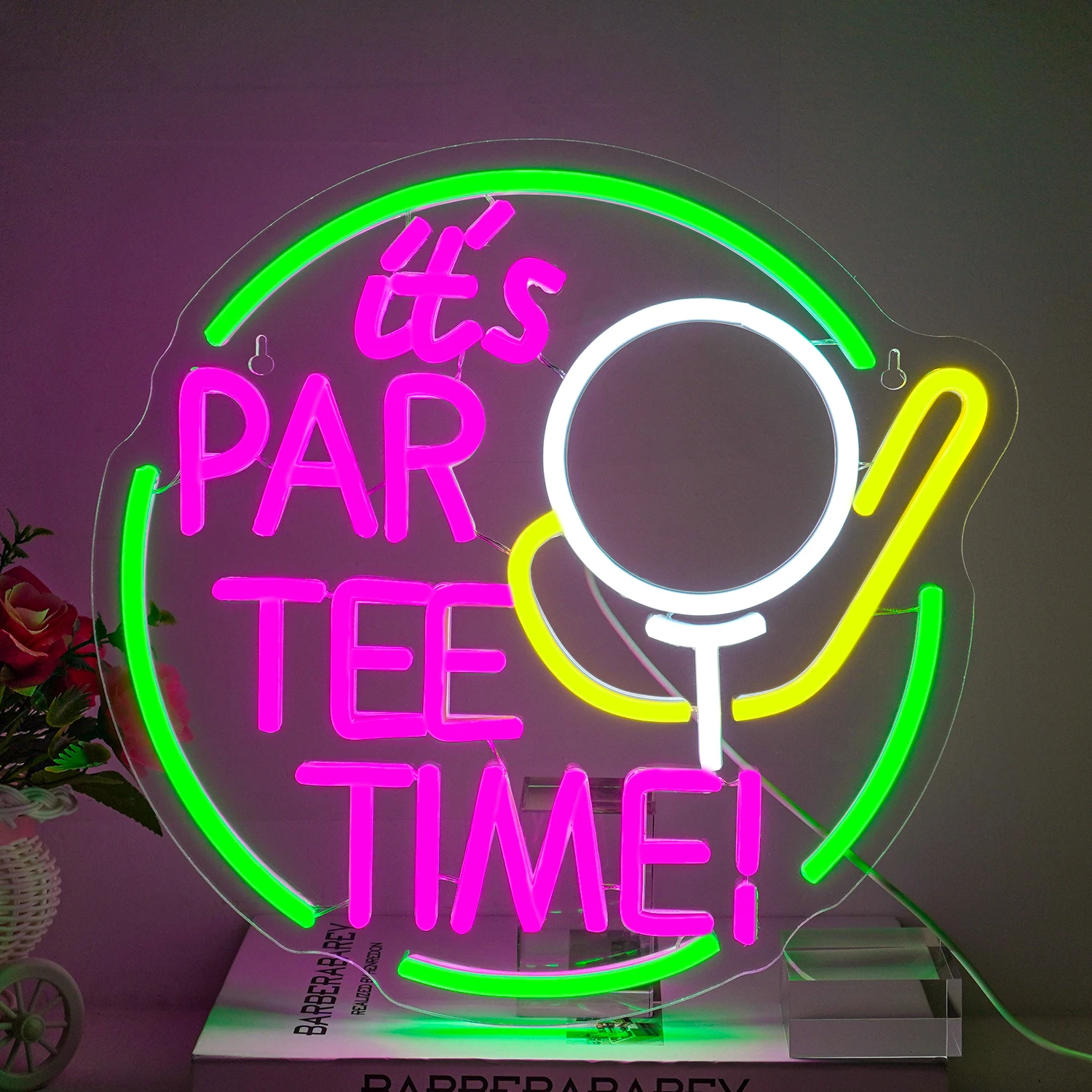 Golf Theme Neon Sign For Wall Decor Dimmable Led Lights USB Powered Neon Lamp For Gym Bar Party Ball Sports Club Art Logo Signs