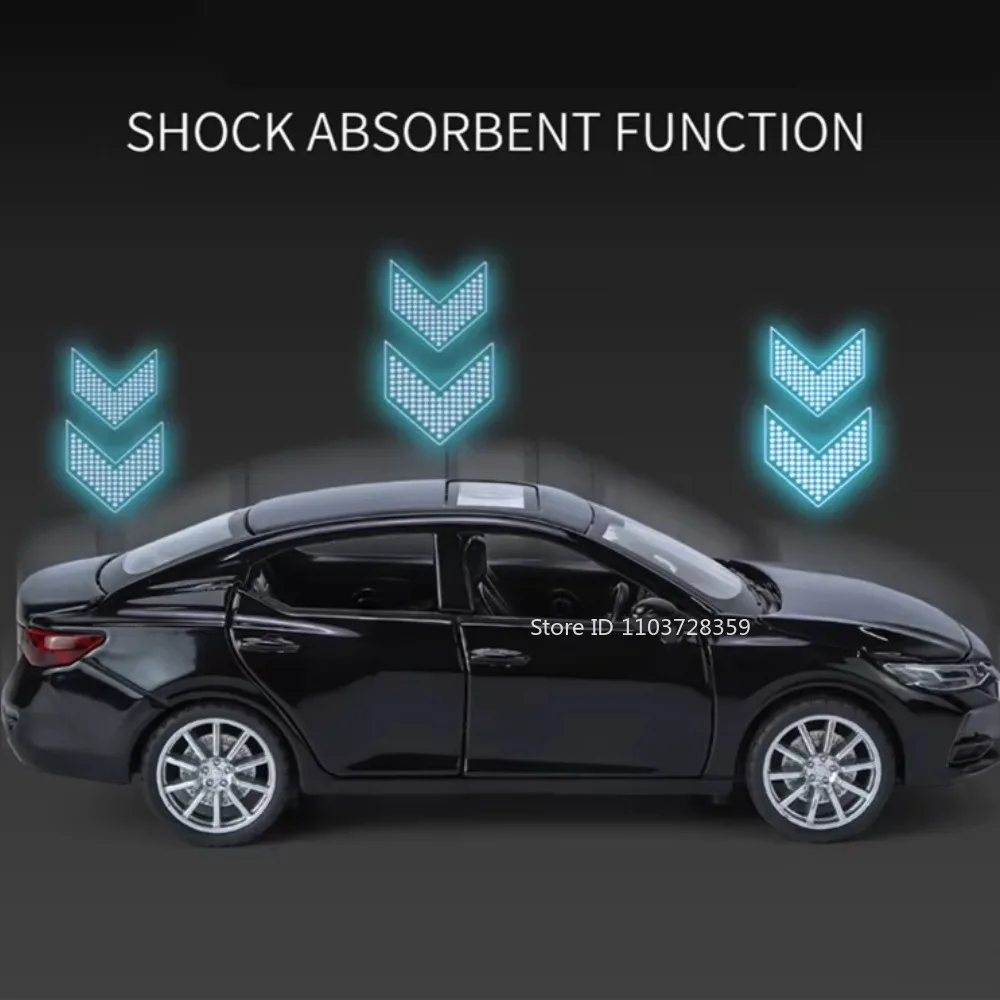 1:32 실피 엑스트레일 모델 장난감 자동차 합금 다이캐스트 사운드 라이트 도어 오픈 풀백 충격 흡수 자동차 장난감 소년 선물용