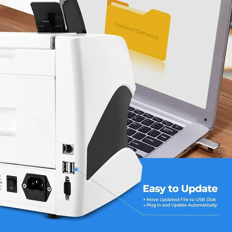 لخزائن LCD والكشف عن البنوك EUR GBP CAD MXN آلة عد الأموال المعتمدة من ROHS #6