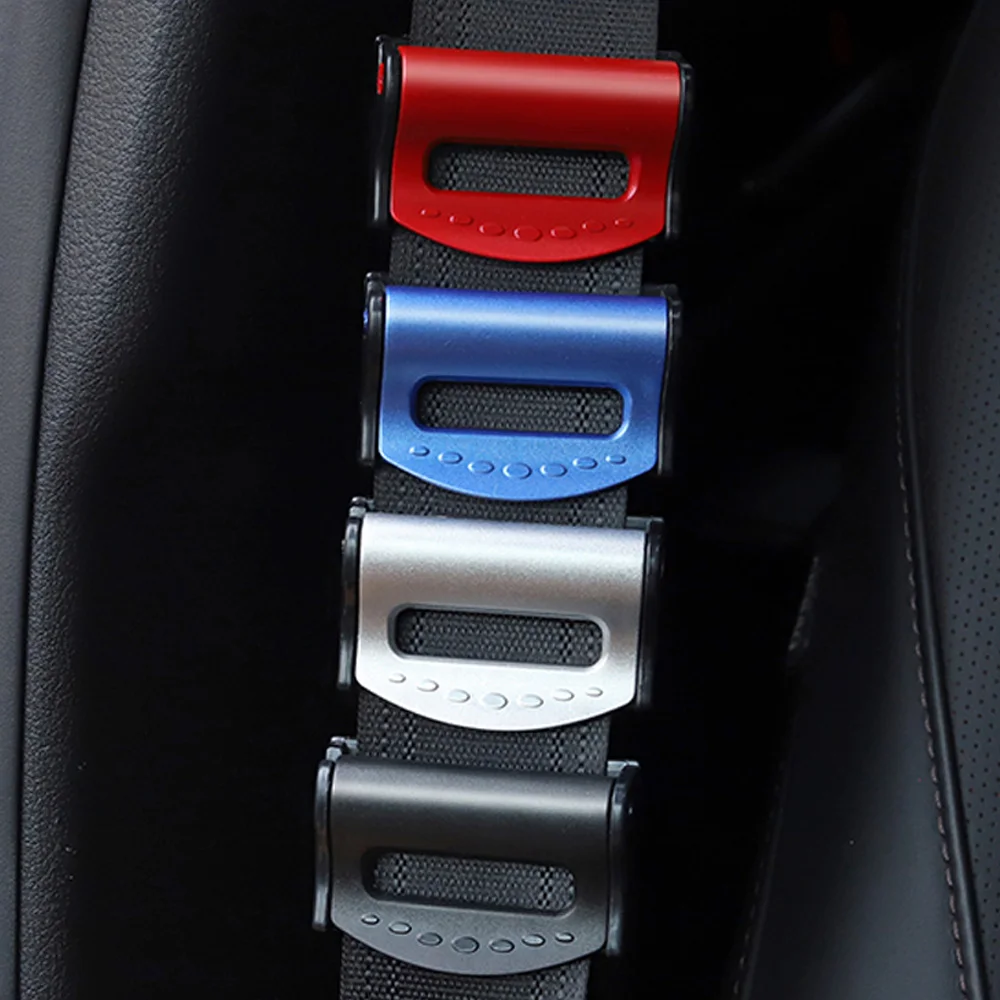 2pcs Universal Car Seat Belts Clips Safety Adjustable Auto Stopper Buckle Plastic Clip 4 Colors Interior Accessories Car Safety