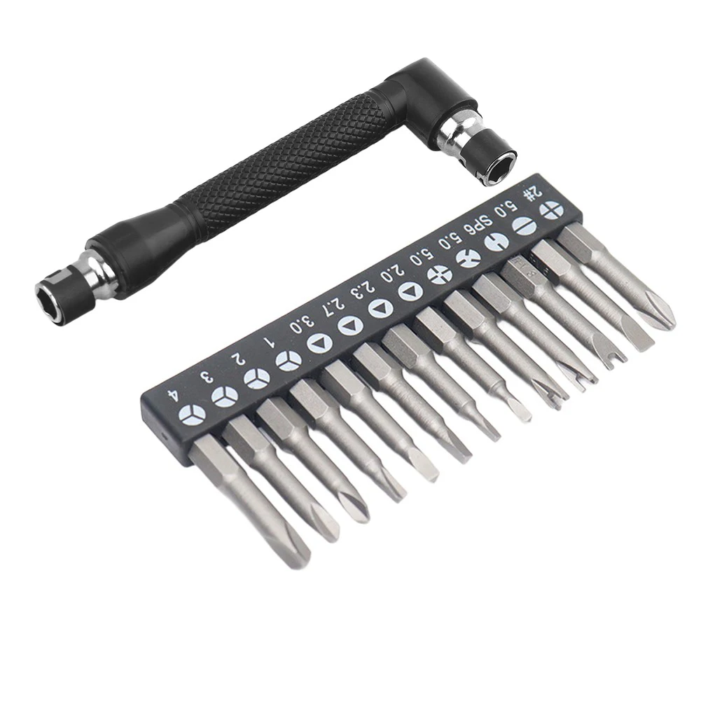 1/4-Zoll-Sechskant-Schraubendreher-Set mit L-förmigem Schraubenschlüsselgriff für Heimwerker-Reparaturen, Schraubendreher-Bits