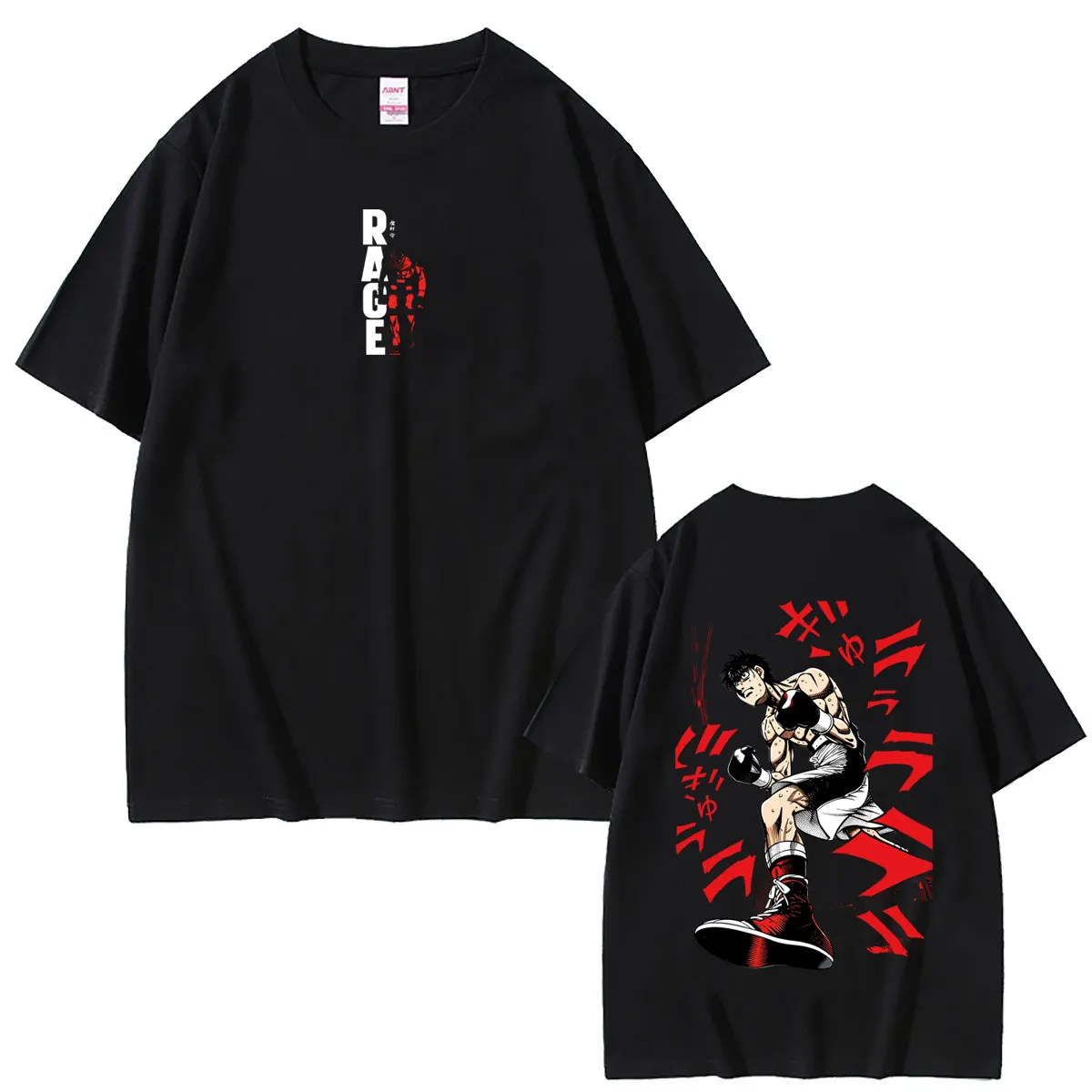 Japanese Anime Hajime No Ippo Graphic T-shirt Kamogawa Boxing KGB T Shirts Men Women Fitness Gym Oversized Short Sleeve Tshirt