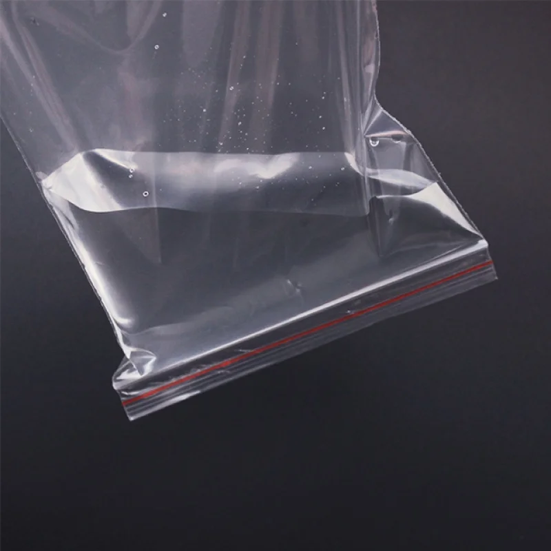 Op Maat Gemaakte Productdoorzichtige Plastic Hersluitbare Ritssluiting Poly Bags Met Hersluitbare Vergrendelingsafdichting Rits Grip Seal Bags