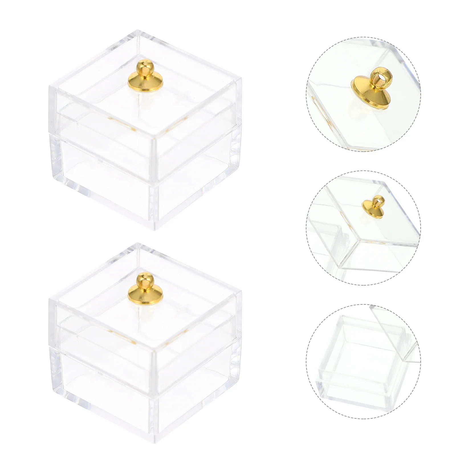 

Dollhouse Display Box Mini Candy Dessert Clear Box Dollhouse Food Treat Display Holder Miniature Art Craft Case Mini Clear