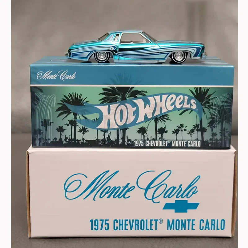 Nowe Dostępne Hotwheels RLC 1:64 Chevrolet Monte Carlo Lowrider Samochód do Skakania Metalowy Miniaturowy Odlew Chevrolet Custom Zabawki
