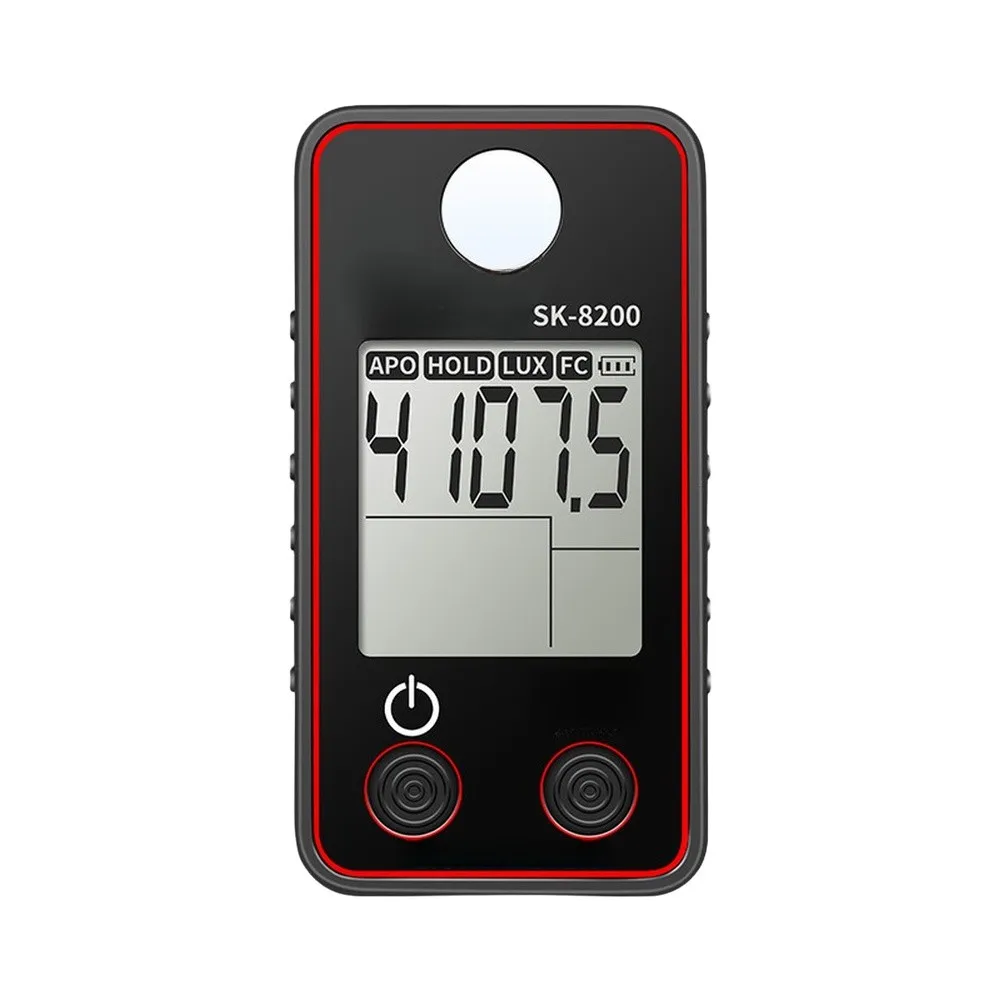 SK-8200 Portable Light Meter 0.5-300000 For Lux Measurement For Indoor Office Lighting Evaluations Plant Cultivation Assessments