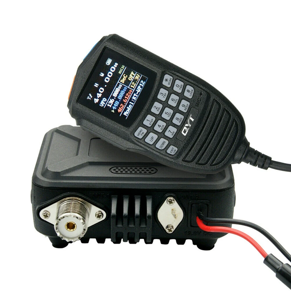 

WP-12 Mini Mobile Radio FM Transceiver 25W 200 Channels VHF UHF Dual Band Car Radio Station