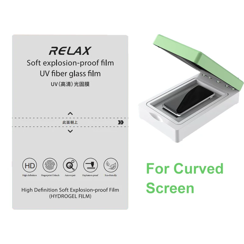 Filmexpert UV Curing Film for Curved Screen Protector Hydrogel Machine Soft Hydrogel Movies for S23 Ultra Explosion Proof Films