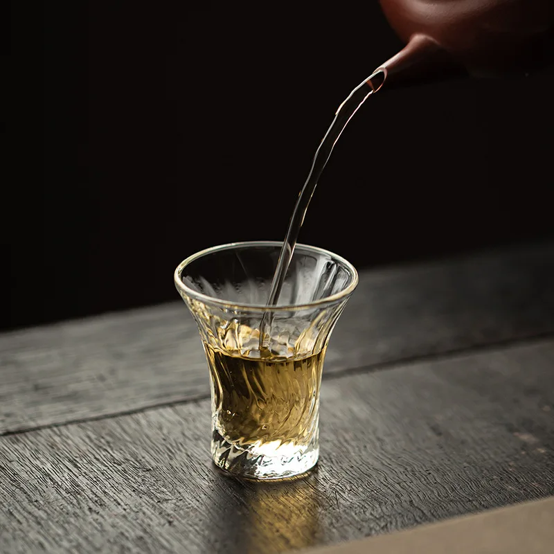 High Borosilicate Glass Teacup Household Transparent Kung Fu Master Cup Fragrant Cup Personal Special Heat-resistant Tea Cup