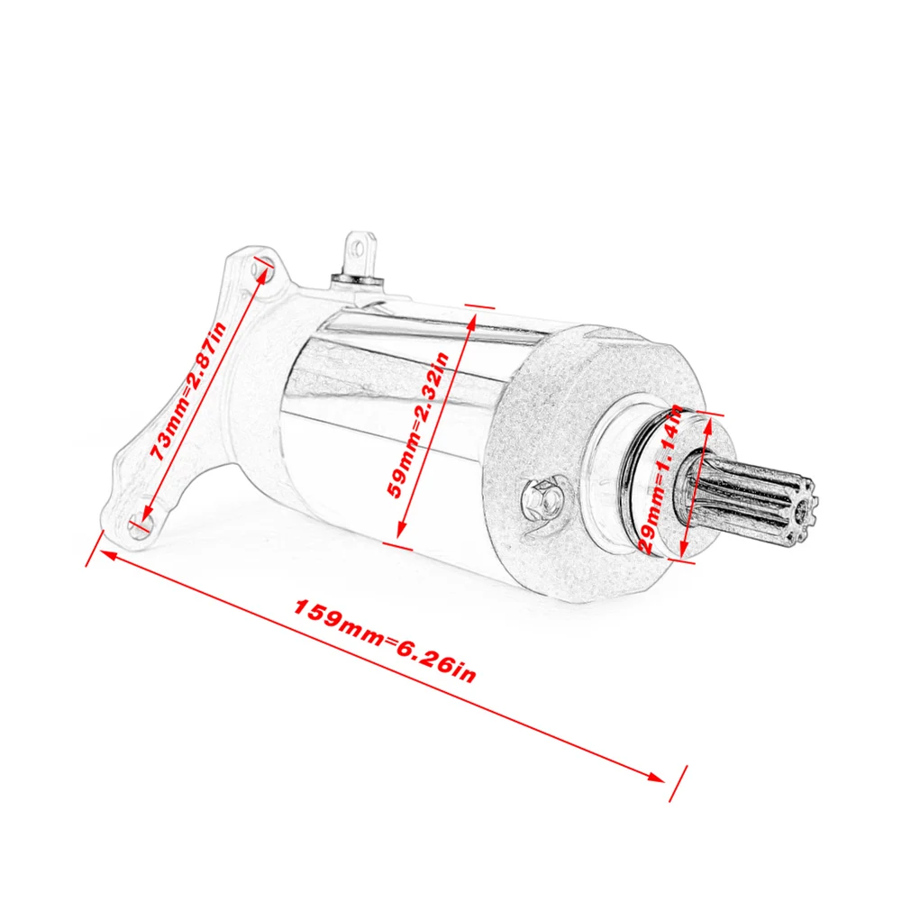 Fit for YAMAHA YZF-R1 YZFR1 YZF R1 2008 2009 2010-2014  Motorbike Starter Motor Starter Motorcycle Engine Parts Starter Motor