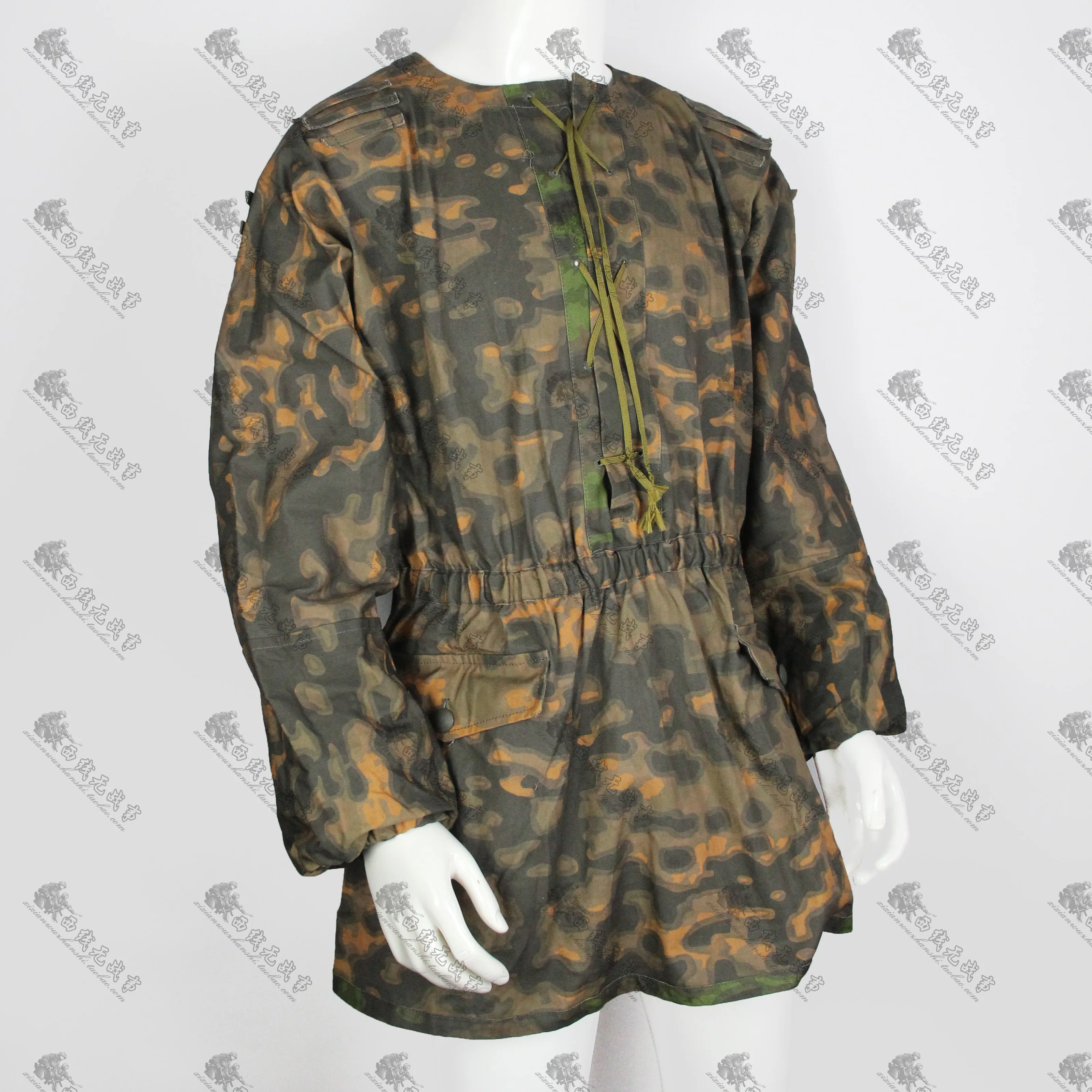 سترة بقلنسوة مموهة من النخبة الألمانية مع حافة غير واضحة مموهة M42 من النوع الأول #4