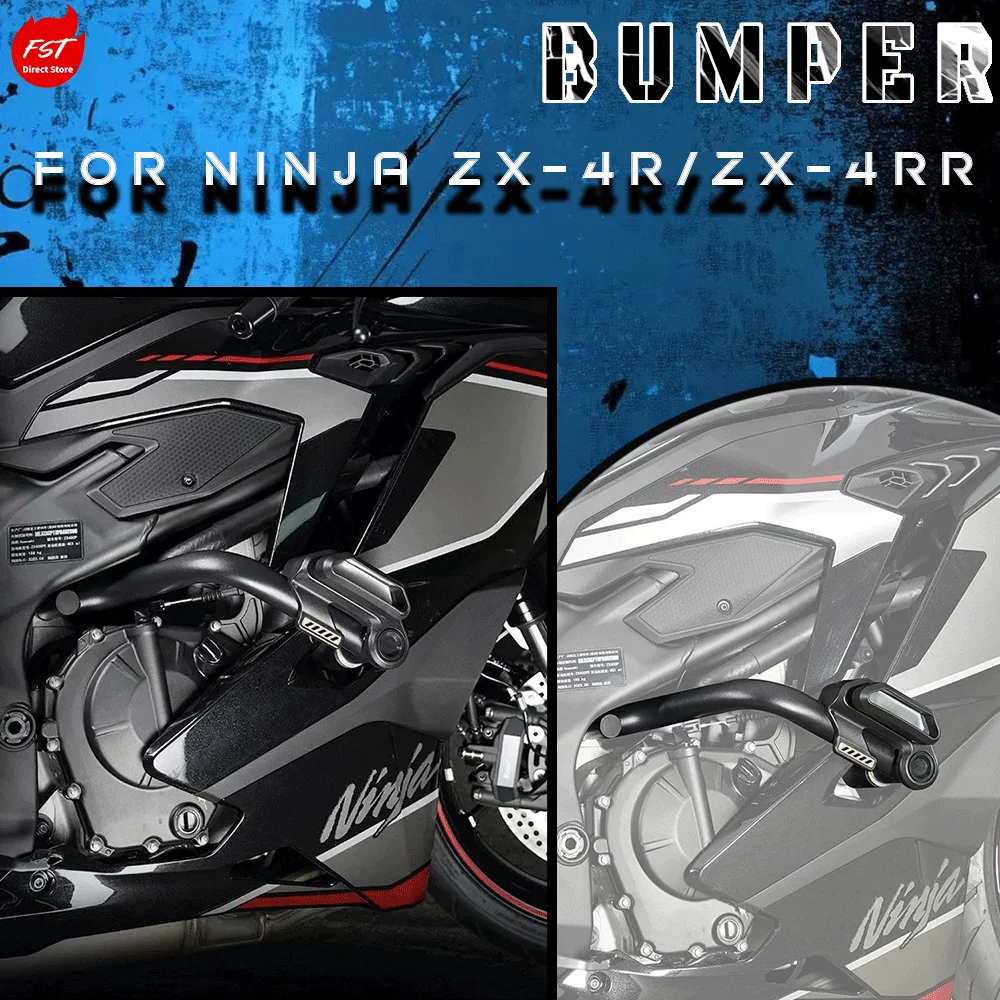 

Fit for ZX4RR Ninja ZX-4R Crash Bar Frame Slider Bumper Guard Motorcycle Modified Accessories