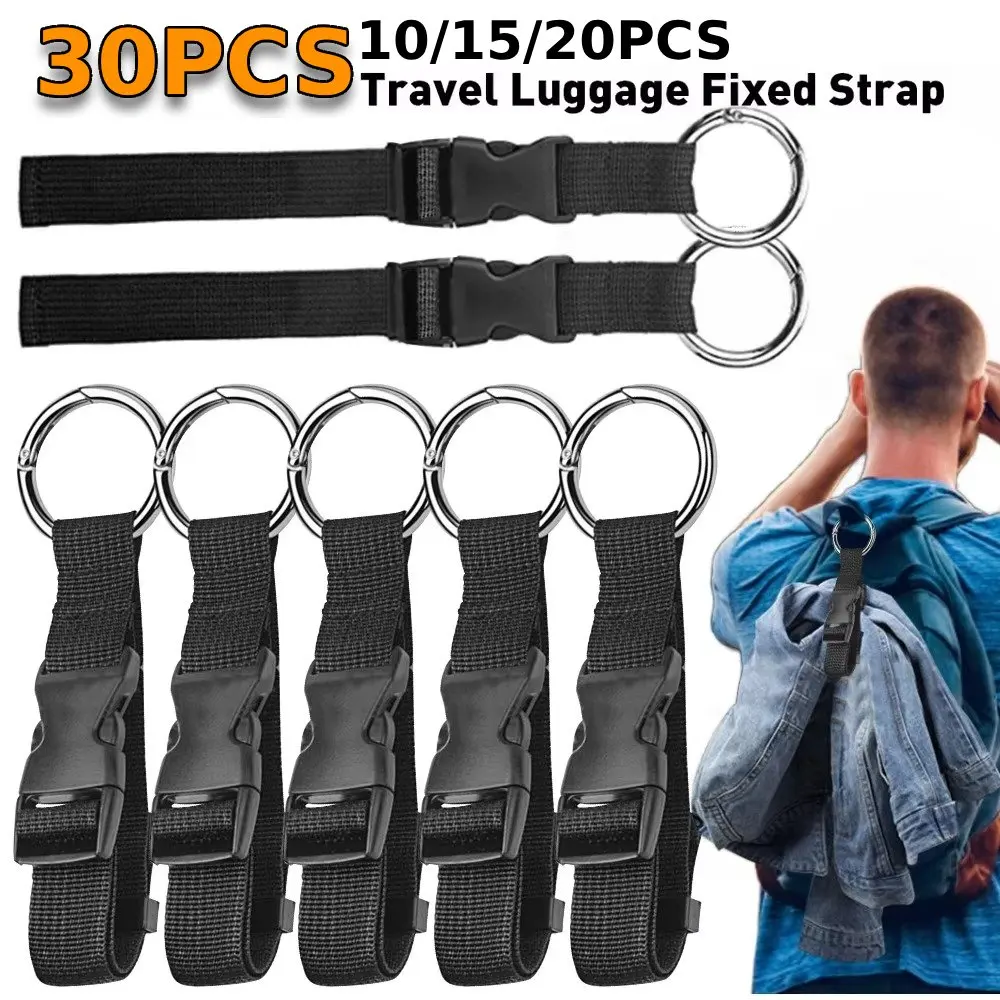Travel Luggage Fixed Strap with Release Buckle Suitcases Fixed Belt Anti-Theft Backpack Jackets Gripper Outdoor Small Tools