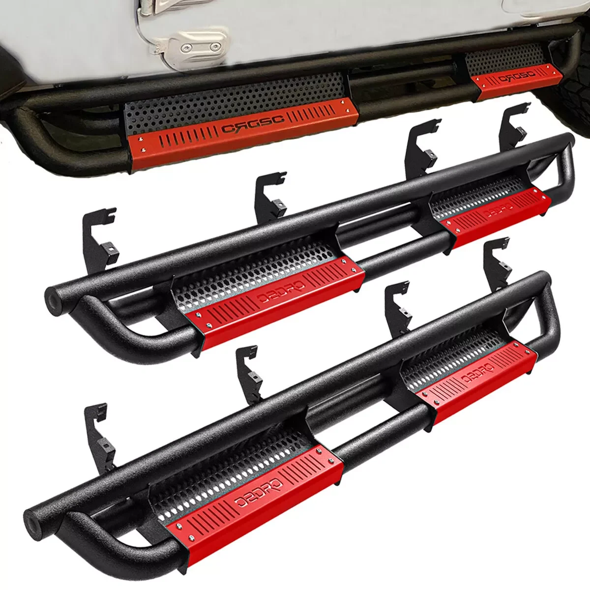 OEDRO Running Boards for 2019-2024 Silverado / Sierra 1500 Crew Cab Drop Side Step Bar