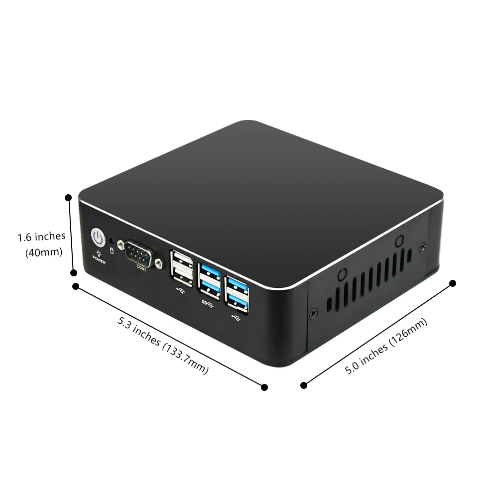 공장 직판 미니 PC 인텔 8세대 I5-8265U 6*LAN 2*DDR4 12*USB 2CAN 지원 8K MFC-1003 팬리스 산업용 서버 컴퓨터