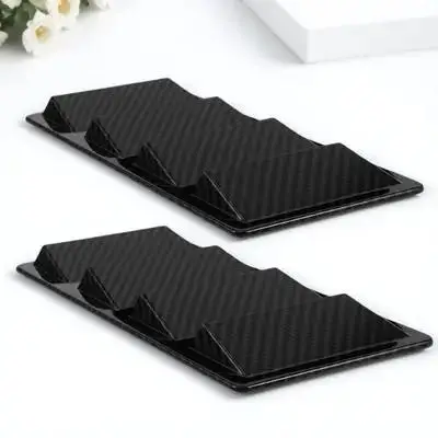 

2pcs Car Hood Air Vents Universal Engine Hood Scoop Cover High Realism Shark Gill Design Durable Abs Exterior Decor Engine Parts