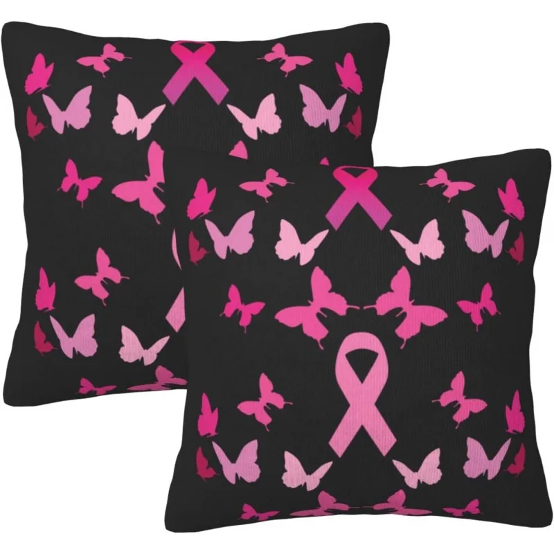 

Cancer Breast Pillowcase 18X18 inch Set