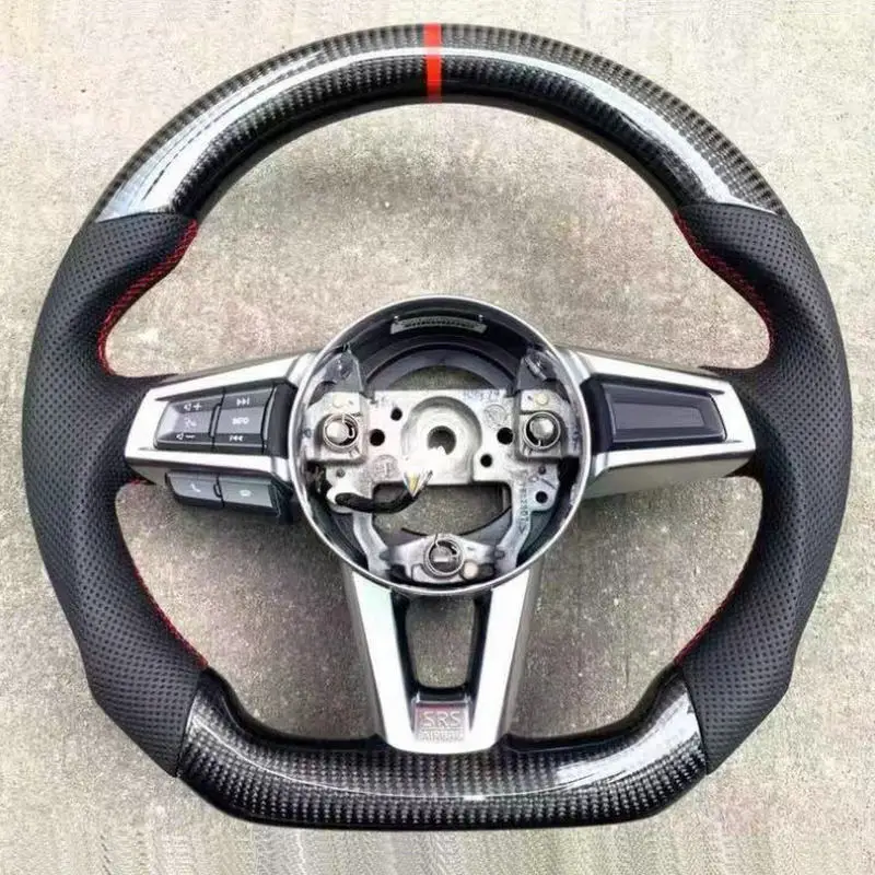 Promotion 100% Carbon Fiber With Leather Steering Wheel For Mazda MX-5 MX5 Roadster