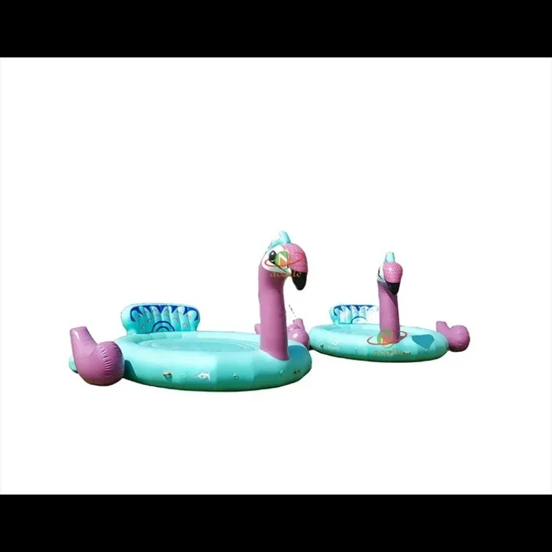 Summer Water Party Inflatable Ride on Toy Water Park Swan Inflatable Floating Toy