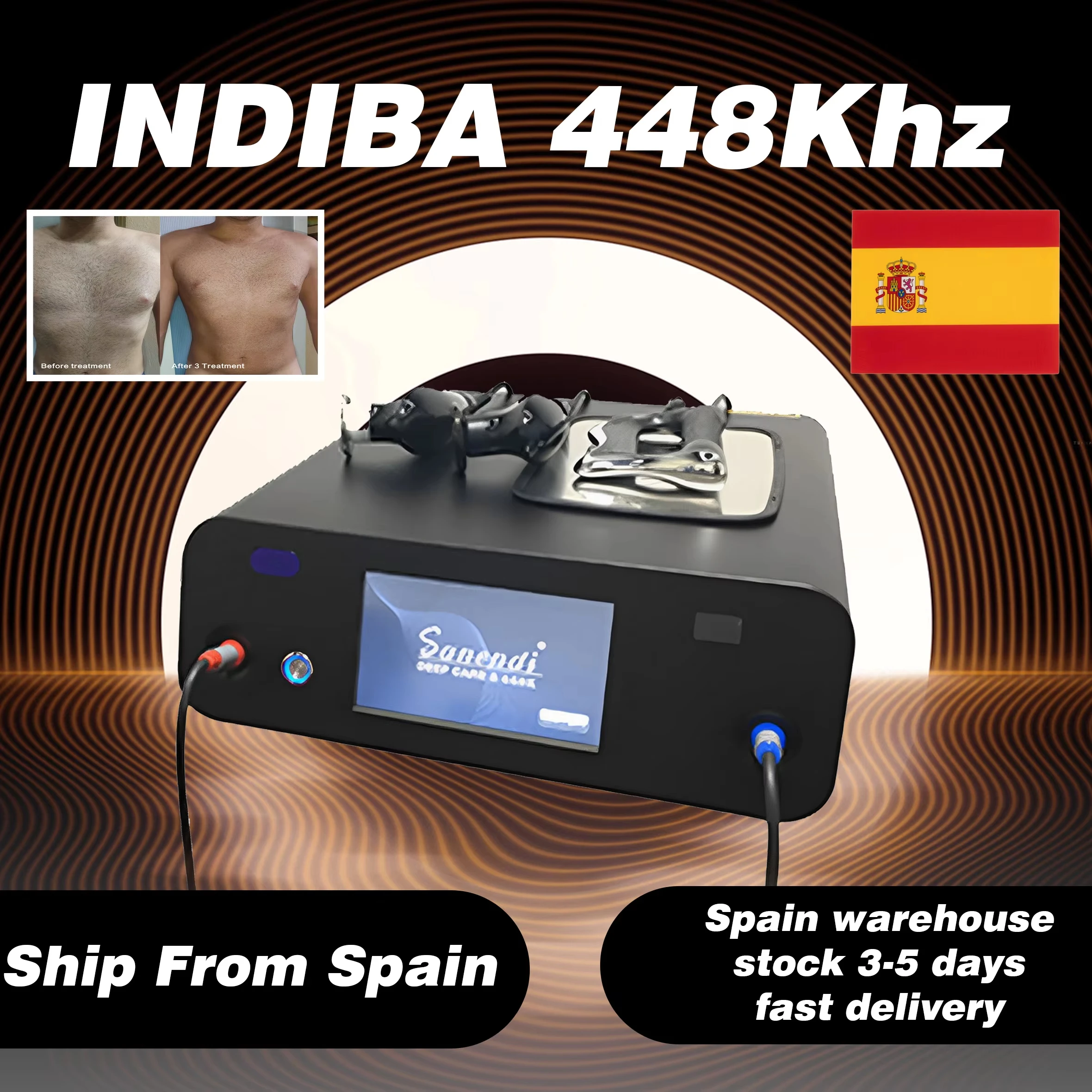 448khz Radio Frequency Skin Care Machine Face Lifting Body Shaping Pain Relief Rehabilitation Tecar RET/CET