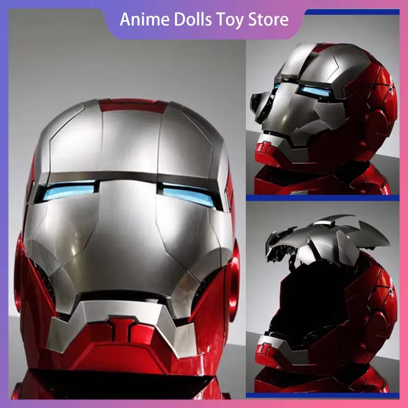 

Iron Man Mk5 Figure 1:1 Wearable Cos Mask Voice-Activated 8-Pieces Of Deformation Helmet Animation Derivatives Model Toy Gift