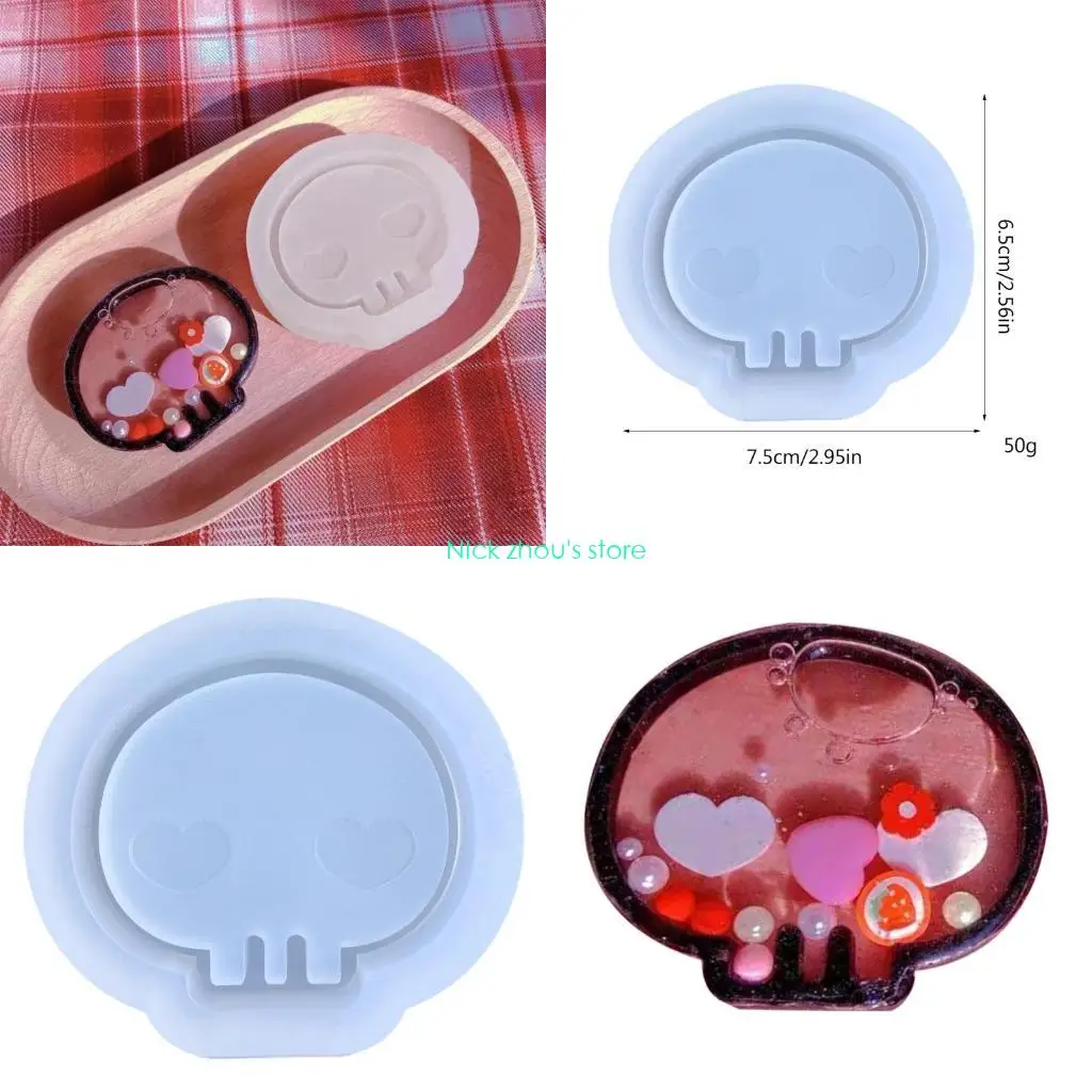 

E15E Resin Shaker Mold Silicone Casting Molds Epoxy Mold for Pendant Charms