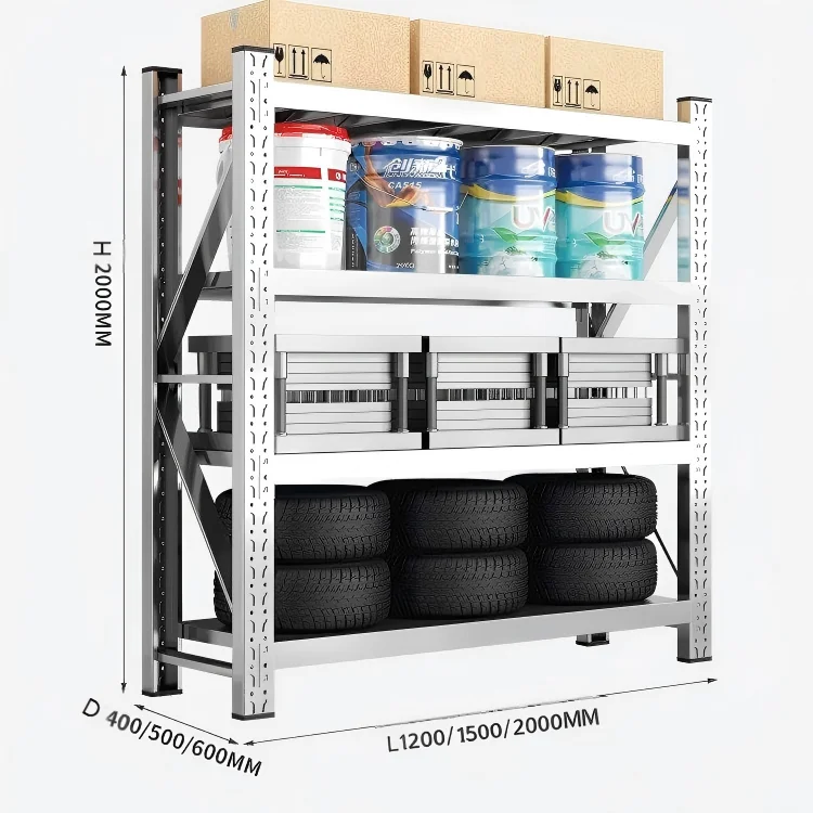 Shelves Stainless Steel Racking Multilayer Display Shelves Customized Racking System Warehouse Rack Workshop Storage